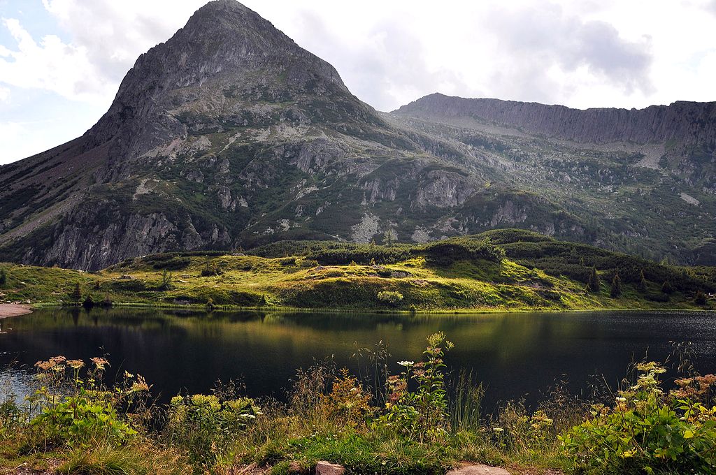Alpine mountains and lakes