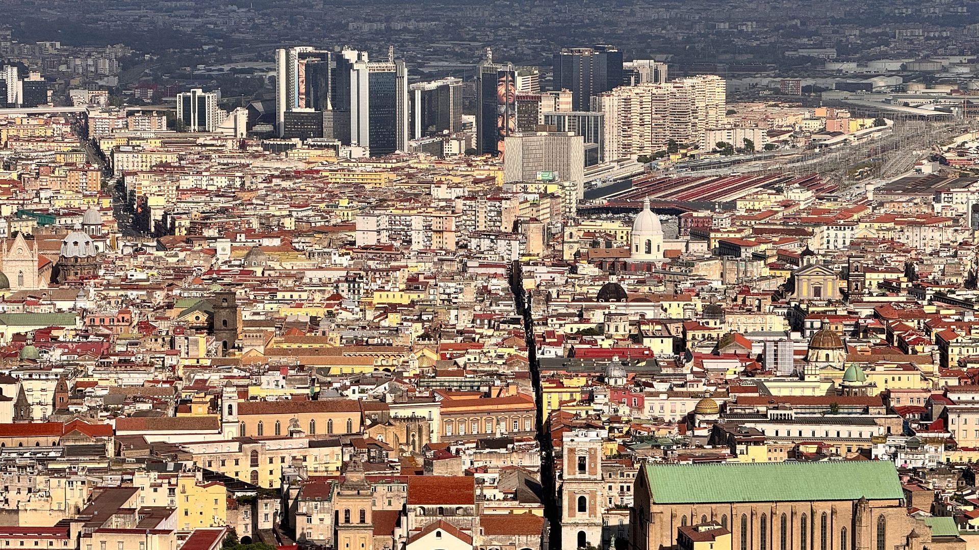 Aerial View of Naples Cityscape