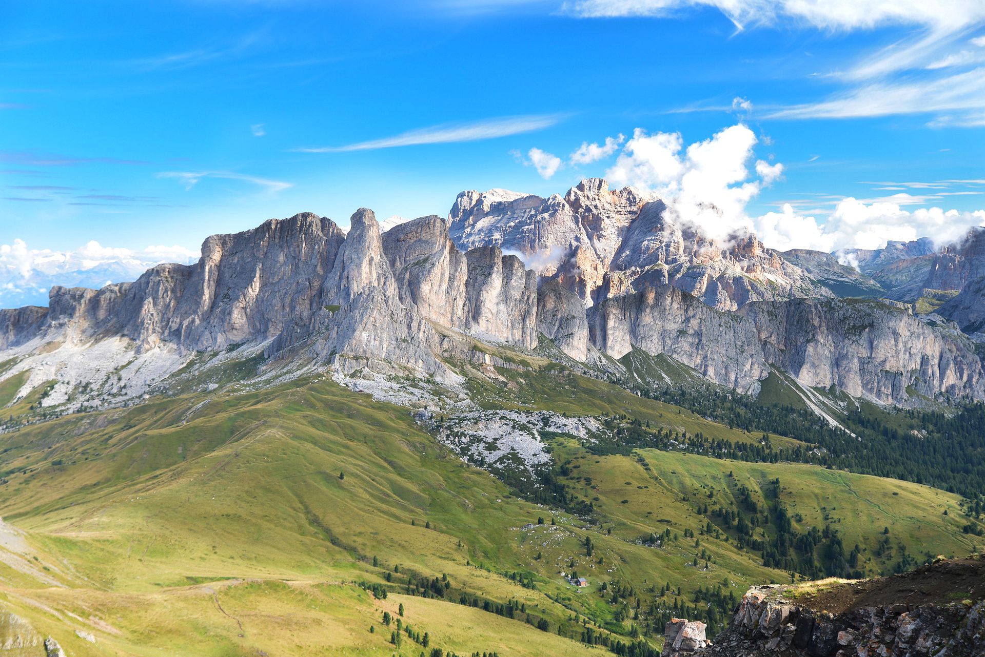 Mountain massifs of the Dolomites