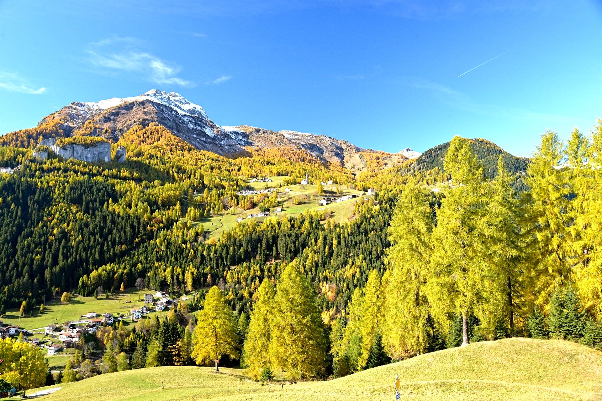 Mountain landscape in autumn