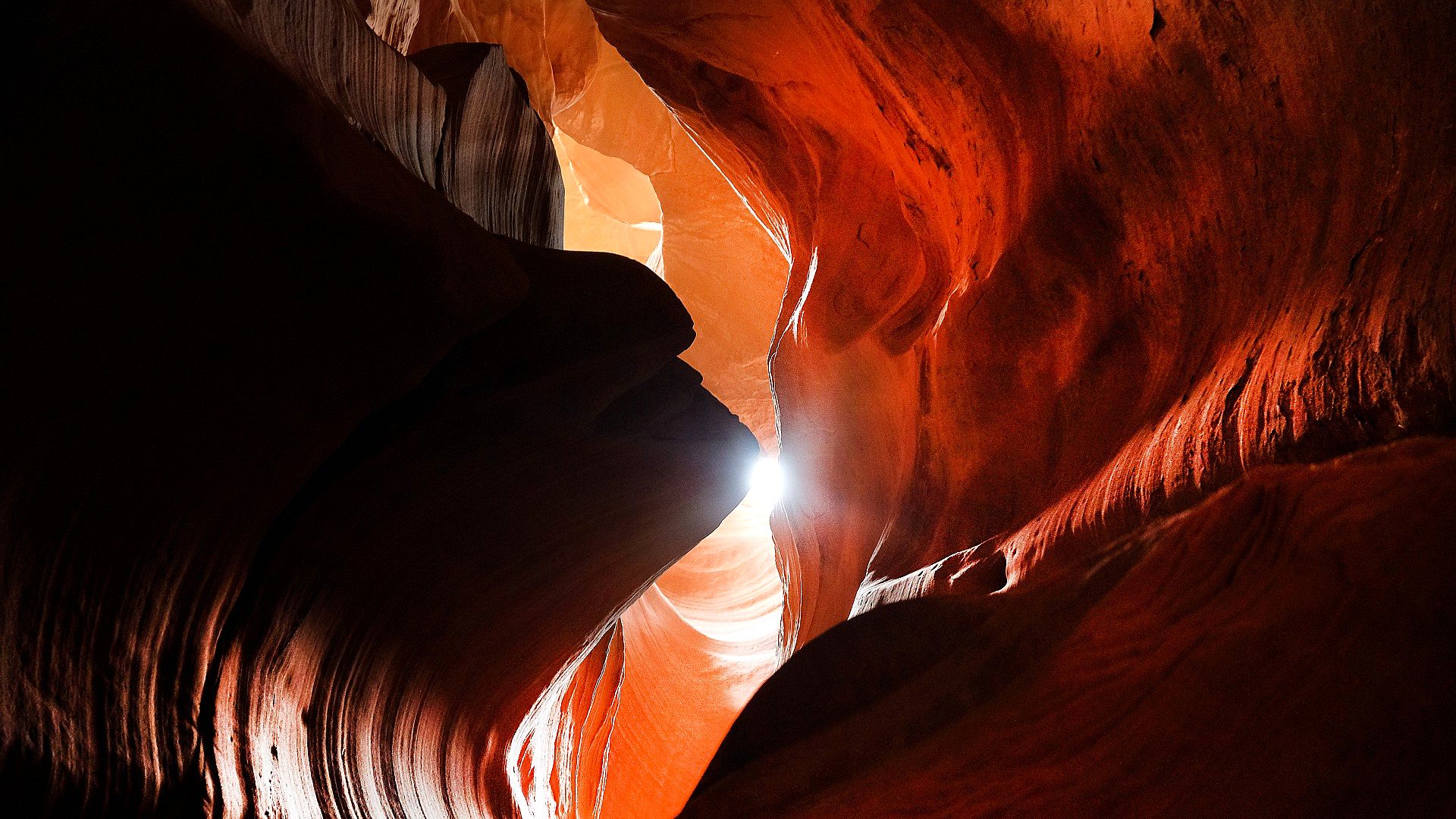 Play of light in the canyon
