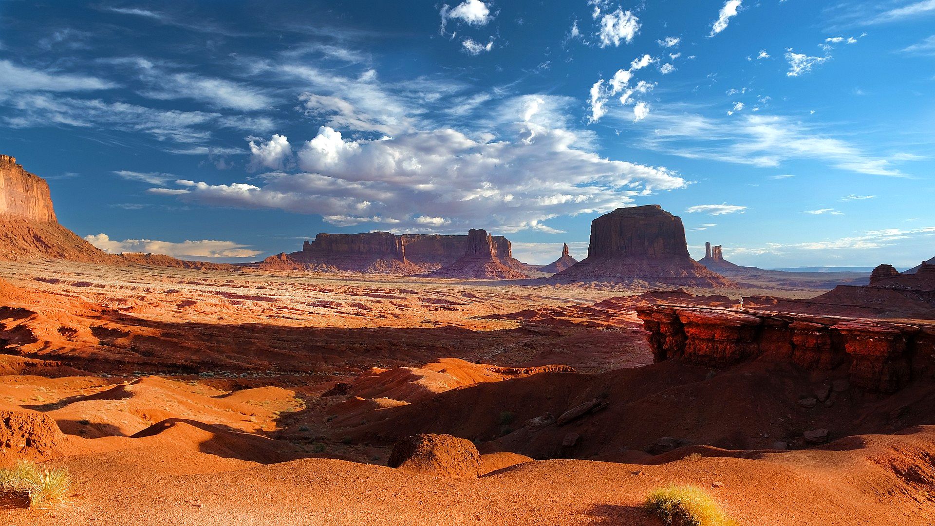 Monument Valley in the desert