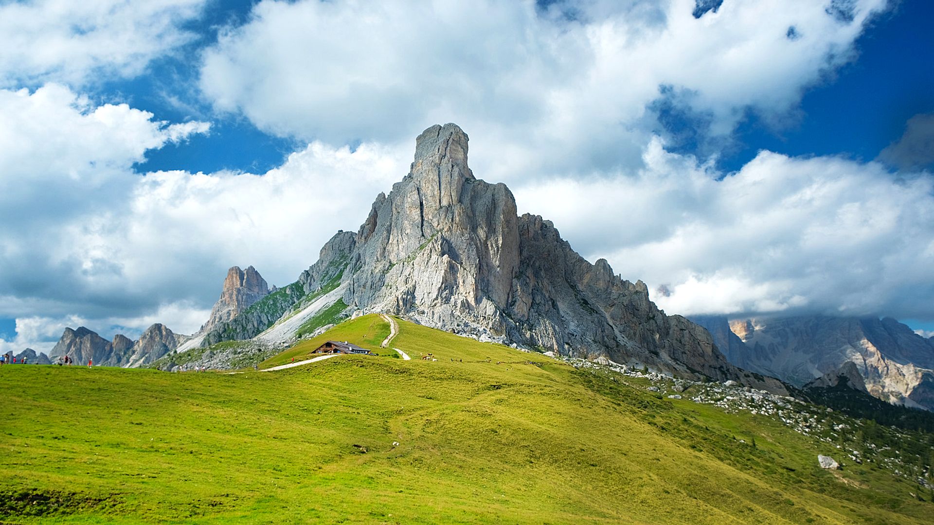 Majestic peak of the Dolomites
