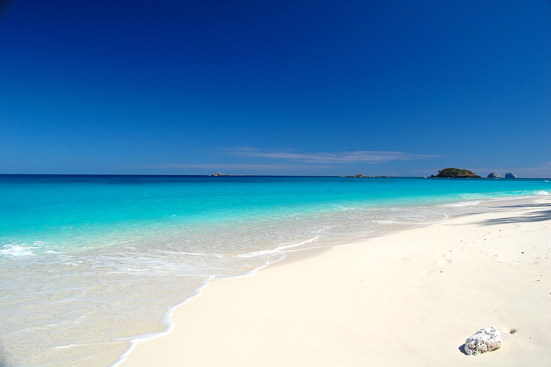 Crystal clear tropical beach