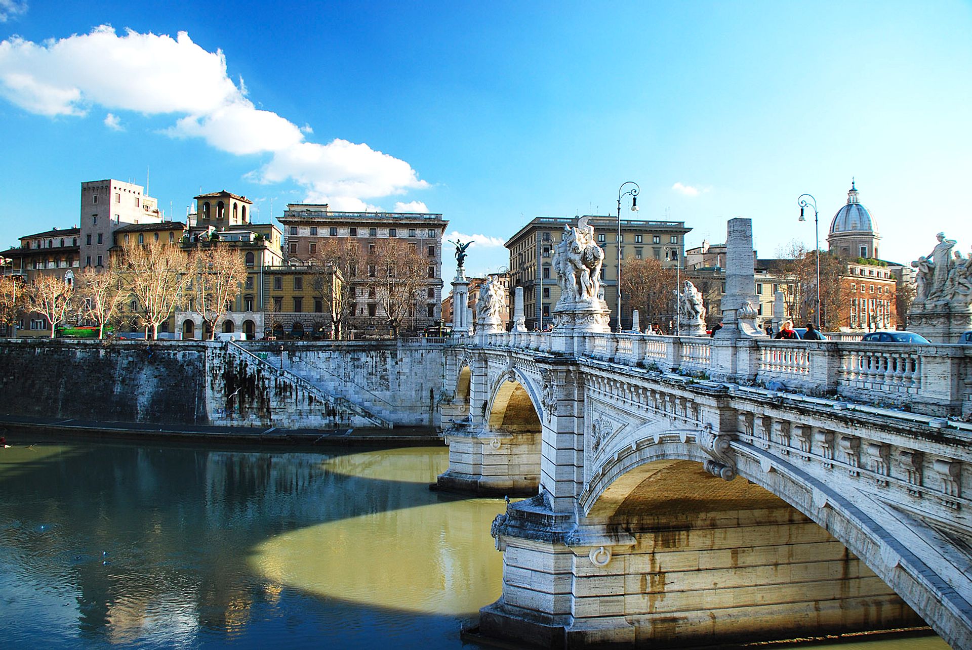 Vittorio Emanuele Bridge in Rome