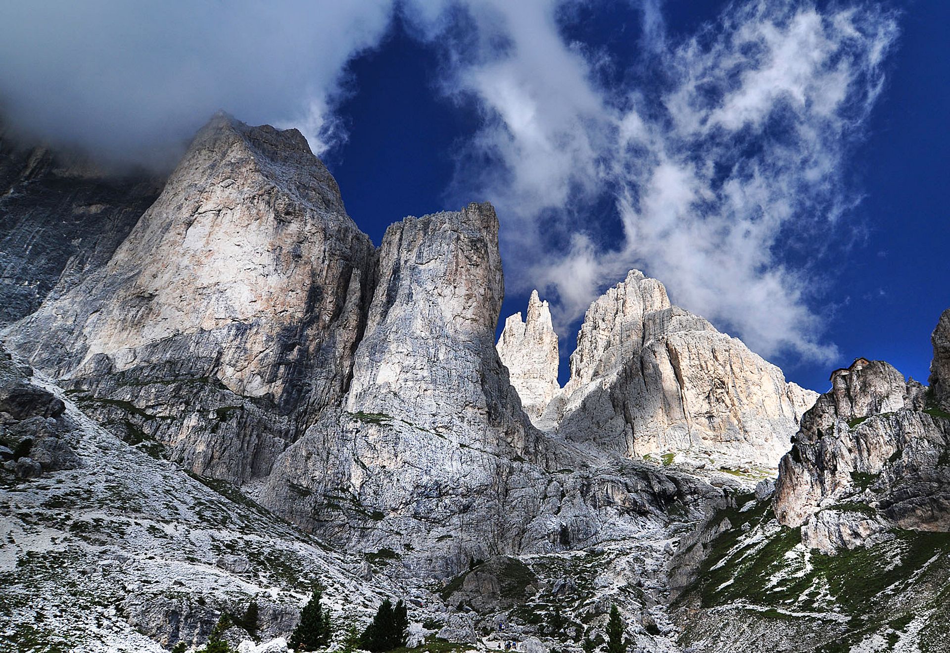 Dolomite peaks and clouds